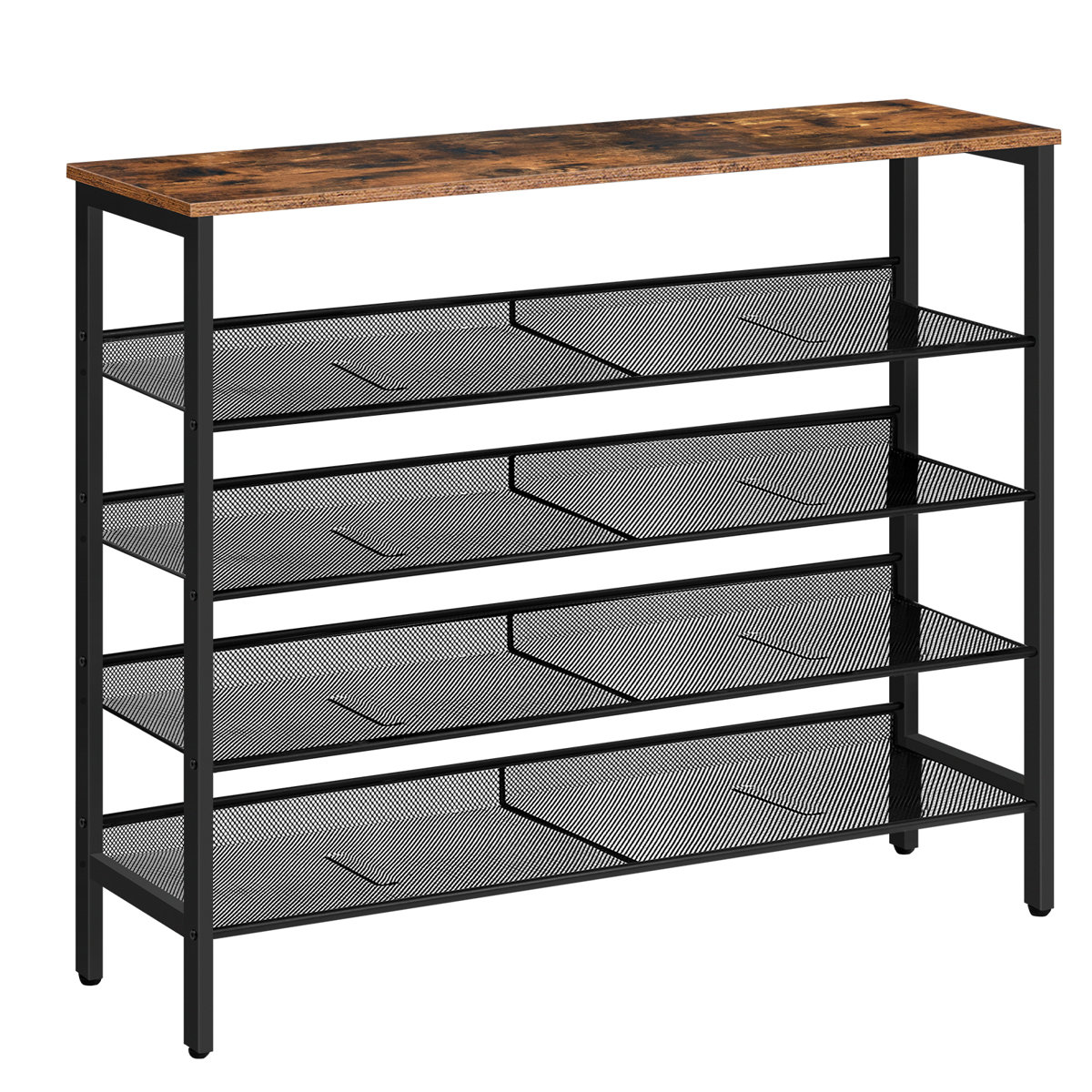39.4'' W 5 Tier 25 Pair Shoe Rack
